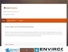 Tablet Screenshot of kusznirsystems.com